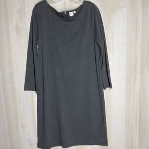 GAP gray‎ long sleeve sheath dress, size large tall
